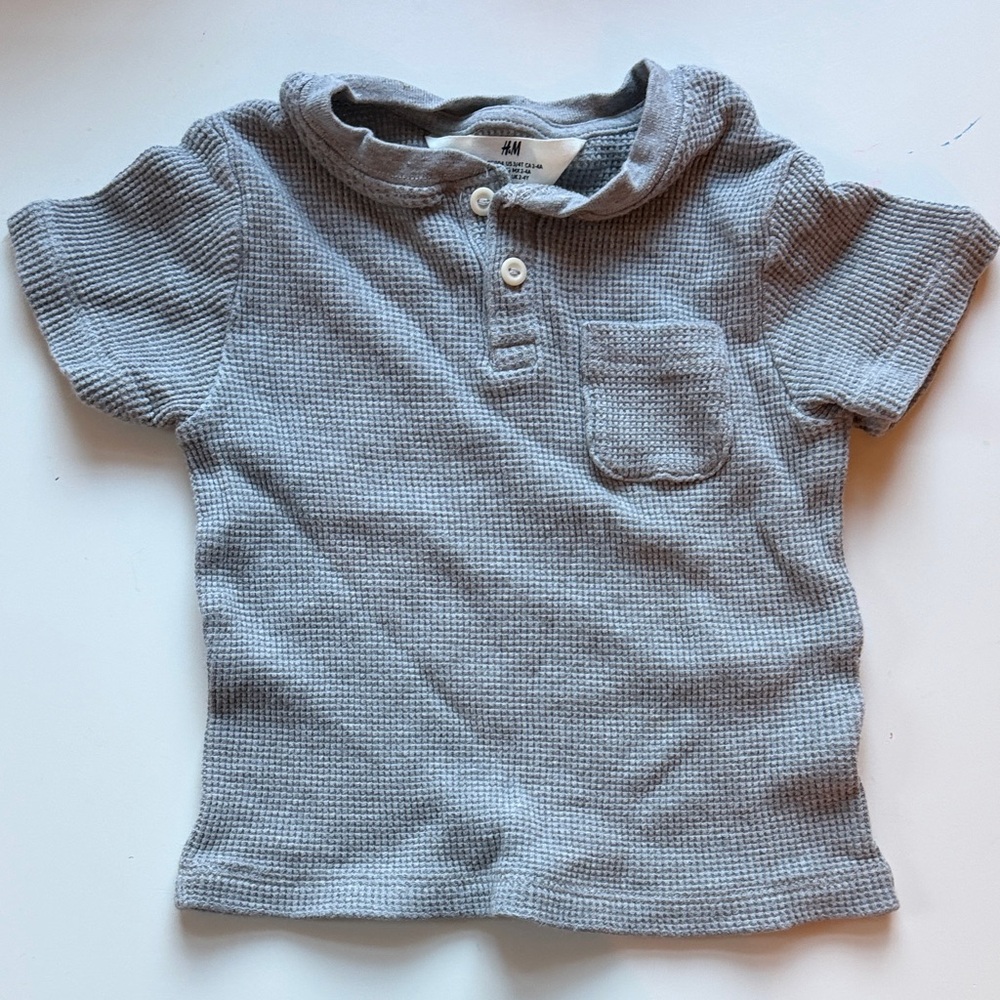 H&M Kids Polo in Soft Gray